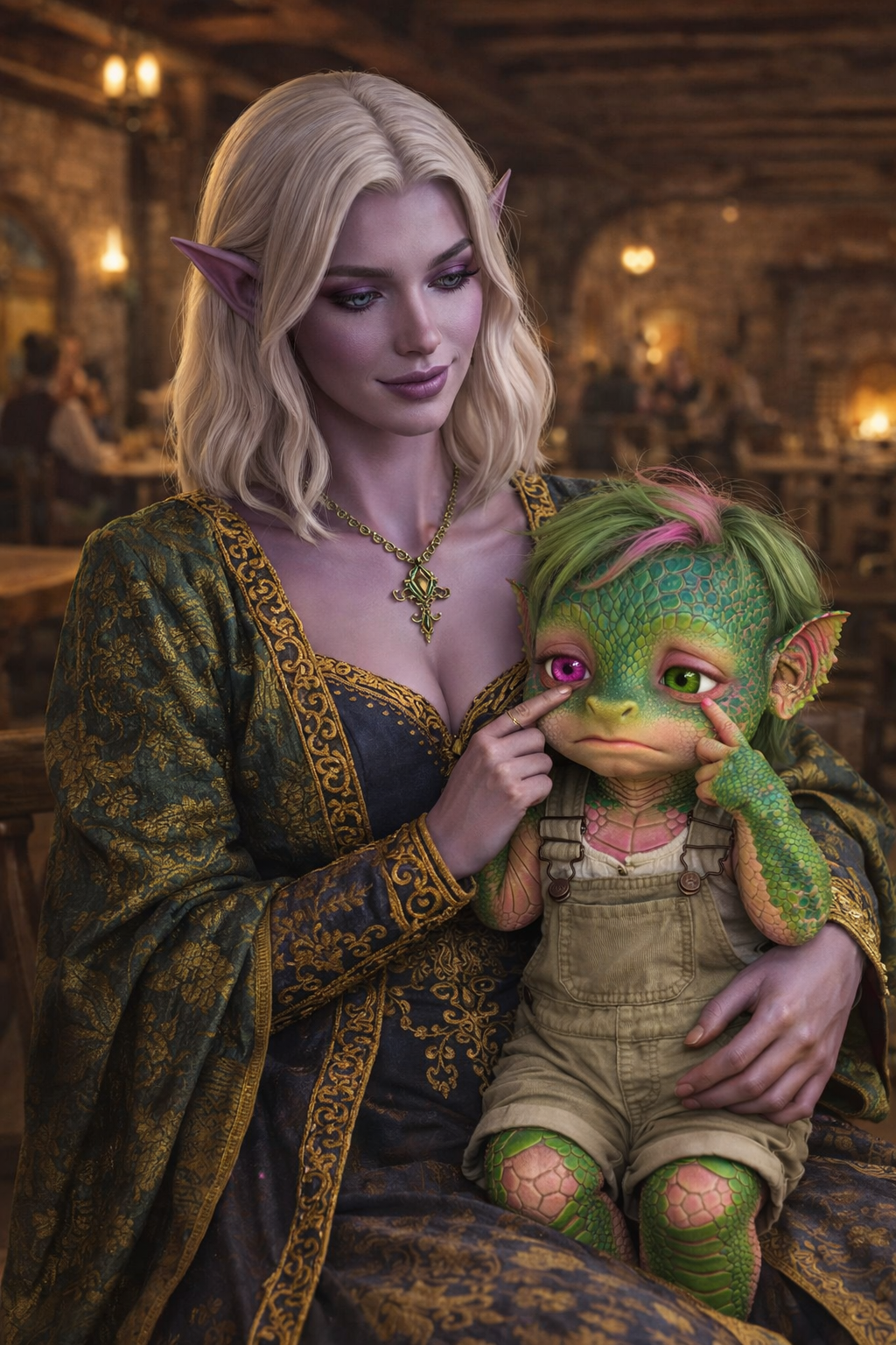 Arties comforts Maple