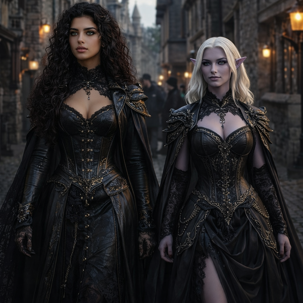 Arties and Salia dressed