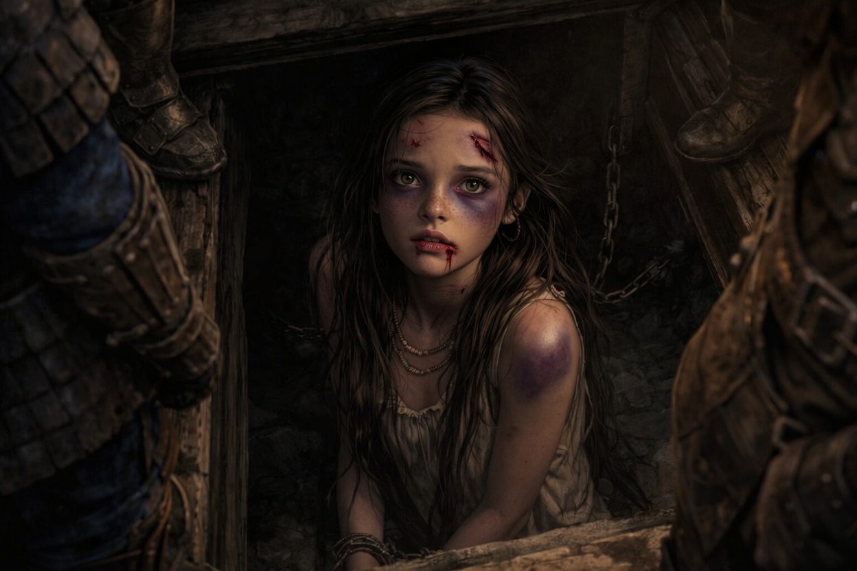 A violated and brutalized young girl is discovered