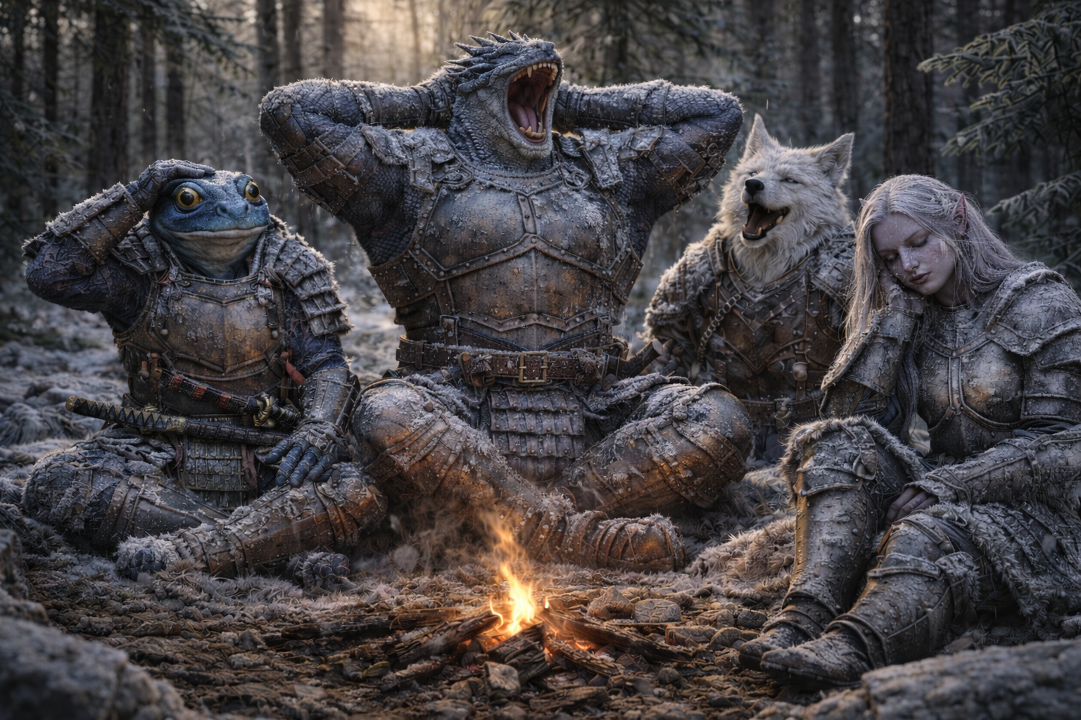 Another snap freeze locks the four in place