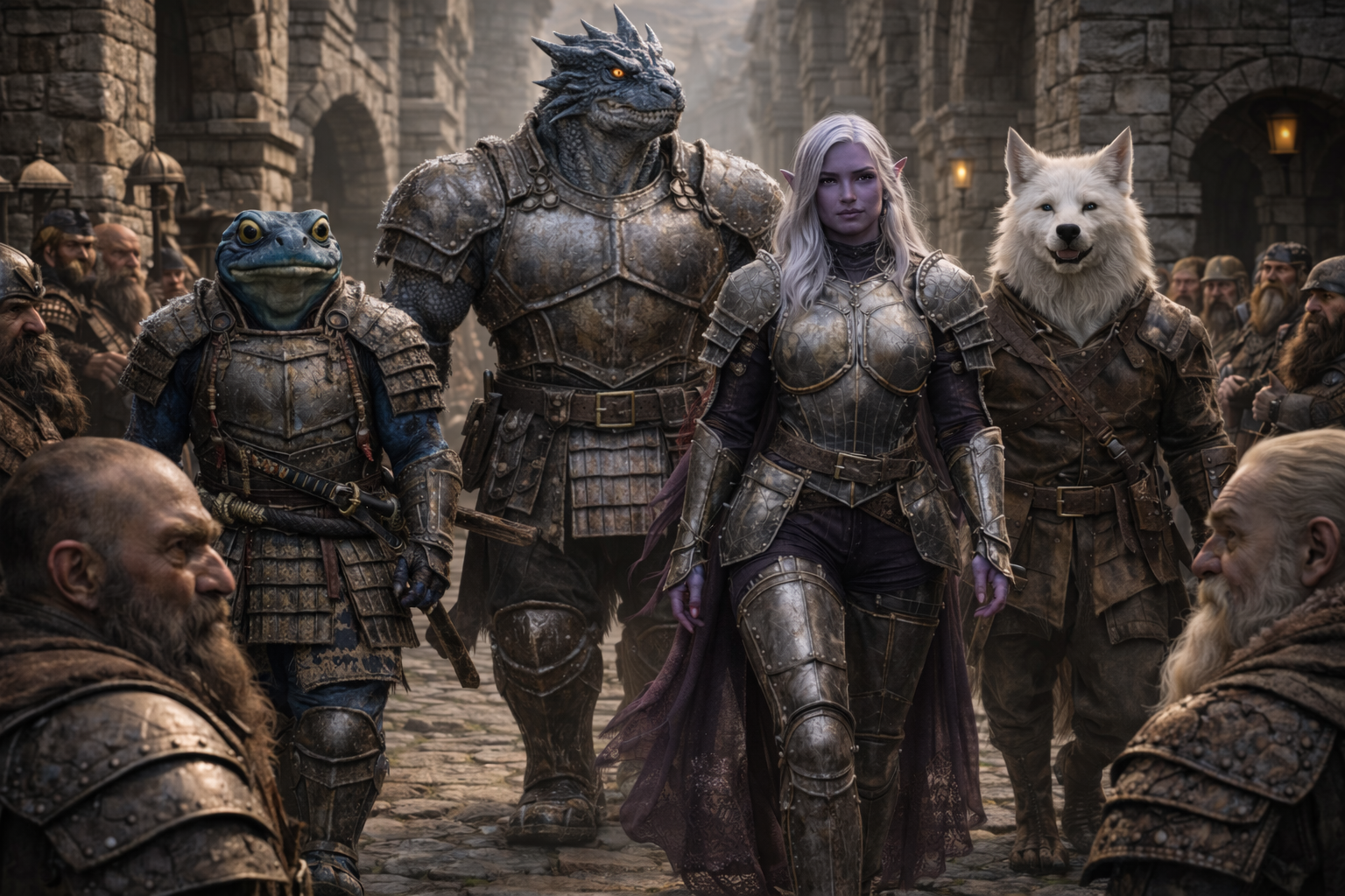 The dwarven city of Stoneharbor doesnt like Drow